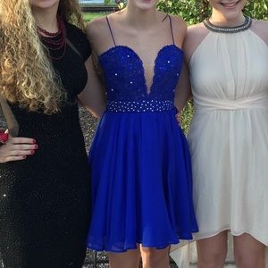 Sherri Hill Blue Cocktail Dress